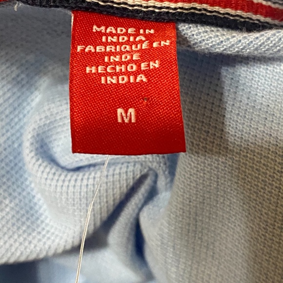 IZOD Powder Blue Heritage Polo Shirt Top Mens NWT - Picture 5 of 10